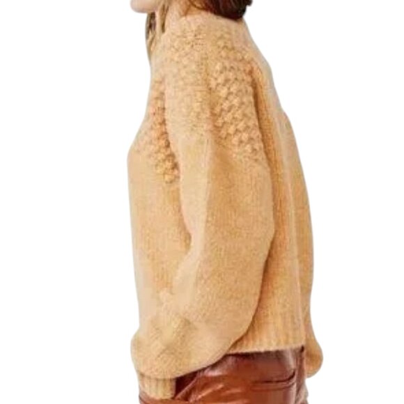 Free People Bradley Turtleneck Sweater, Yellow, L - Picture 12 of 14